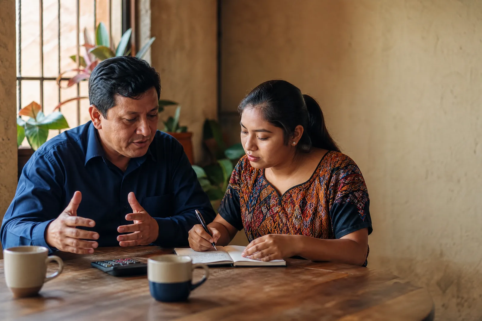 Mentoría financiera: explicando y tomando notas
